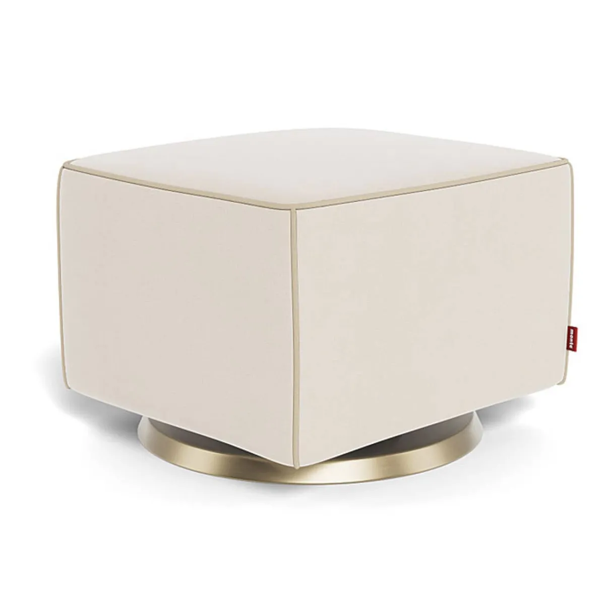 Ottomans-Monte Design Luca Ottoman - European Fabric with Swivel Base