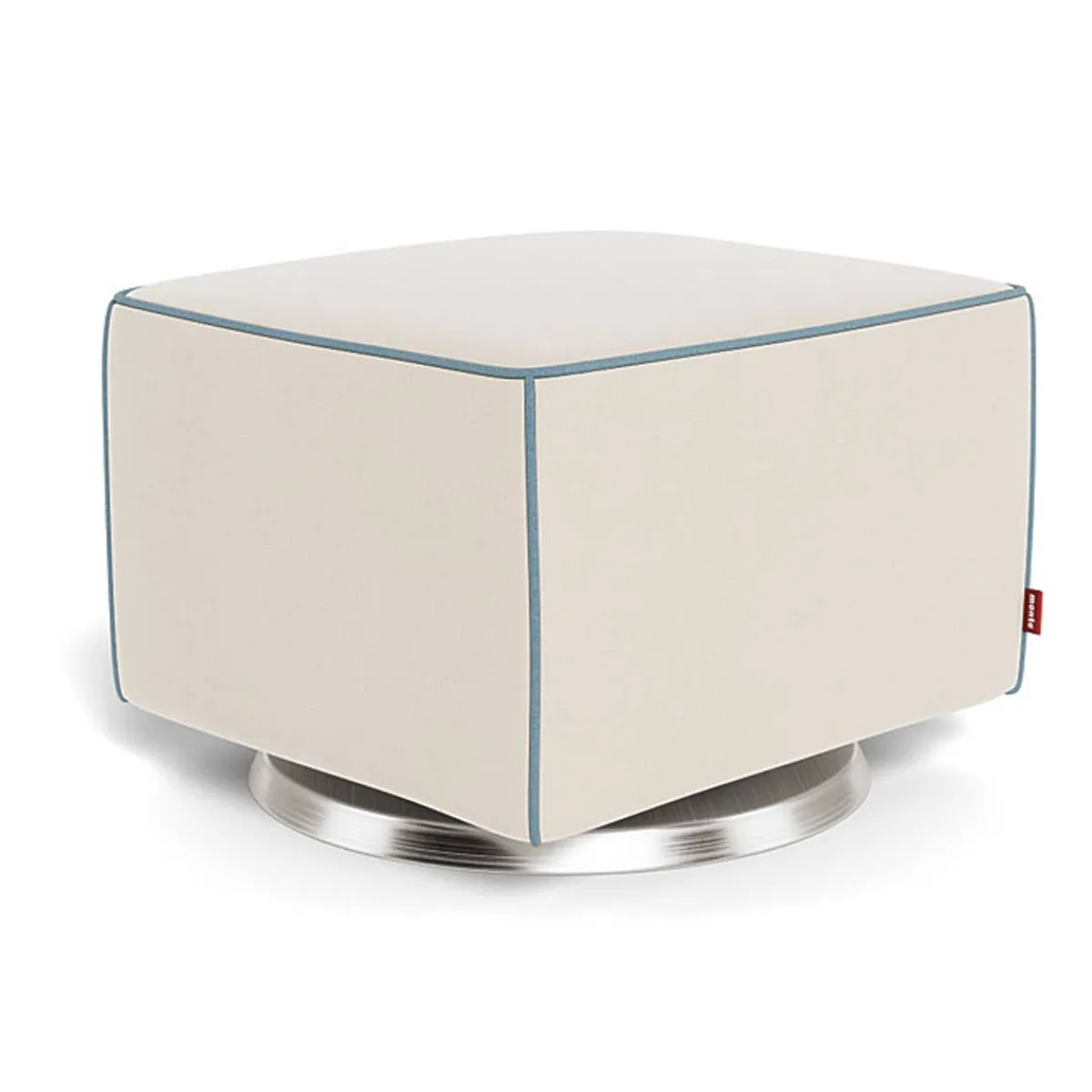 Ottomans-Monte Design Luca Ottoman - European Fabric with Swivel Base