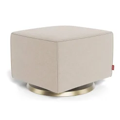 Ottomans-Monte Design Luca Ottoman - Wool Fabric with Swivel Base