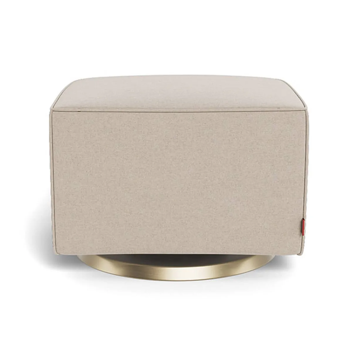 Ottomans-Monte Design Luca Ottoman - Wool Fabric with Swivel Base