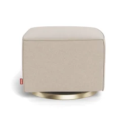 Ottomans-Monte Design Luca Ottoman - Wool Fabric with Swivel Base
