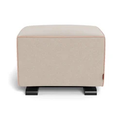 Ottomans-Monte Design Luca Ottoman - Wool Fabric with Espresso Base