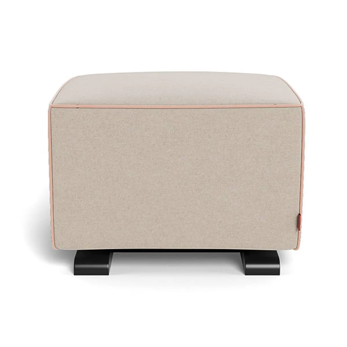 Ottomans-Monte Design Luca Ottoman - Wool Fabric with Espresso Base