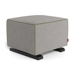 Ottomans-Monte Design Luca Ottoman - Wool Fabric with Espresso Base