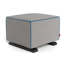 Ottomans-Monte Design Luca Ottoman - Wool Fabric with Espresso Base