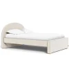 Double Beds-Monte Design Luna Double Bed - Fabric - High HB + Low FB