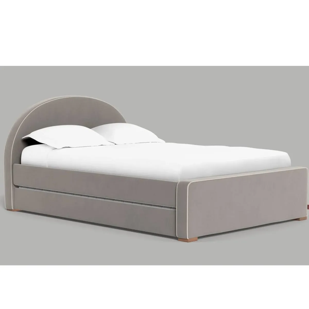 Double Beds-Monte Design Luna Double Bed - Fabric - High HB + Low FB