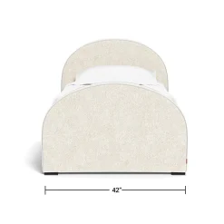 Twin Beds + Trundles-Monte Design Luna Twin Bed - Faux Sheepskin - High HB + High FB