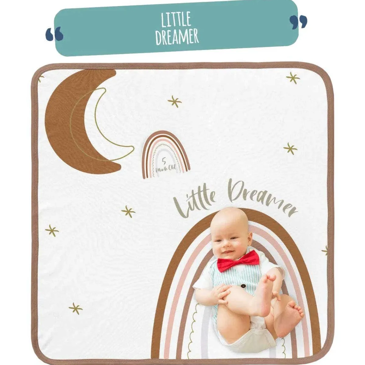 Blankets-Earth Baby Outfitters Luxe Tencel Milestone Blanket