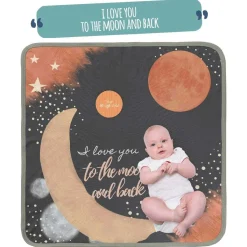 Blankets-Earth Baby Outfitters Luxe Tencel Milestone Blanket