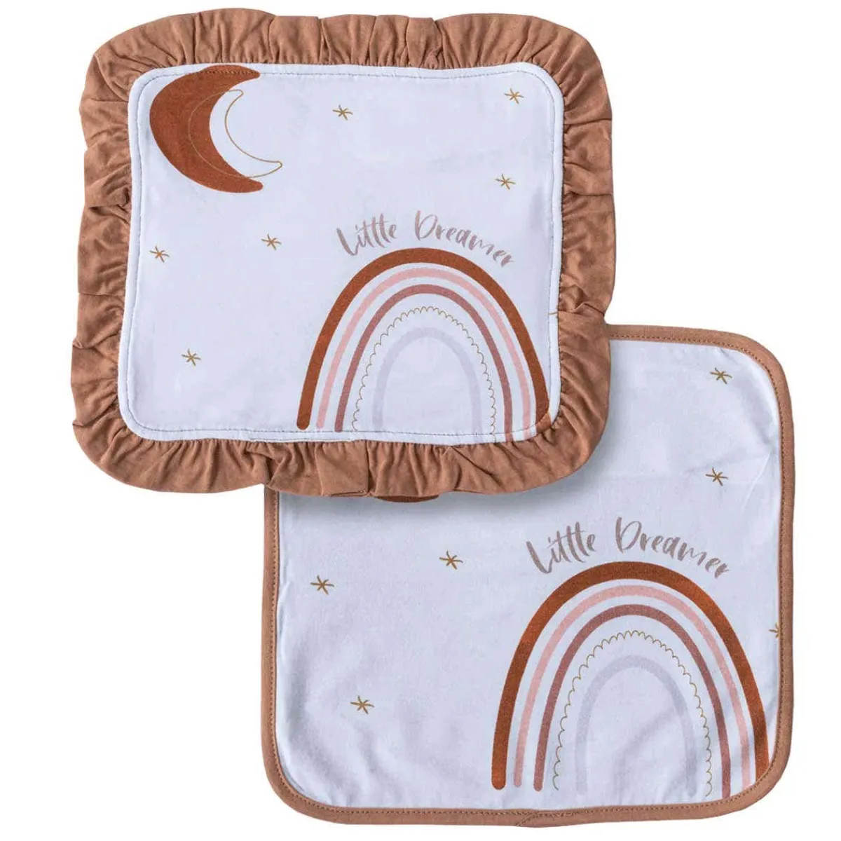 Blankets-Earth Baby Outfitters Luxe Tencel Security Blanket (2 Pack)