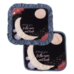 Blankets-Earth Baby Outfitters Luxe Tencel Security Blanket (2 Pack)