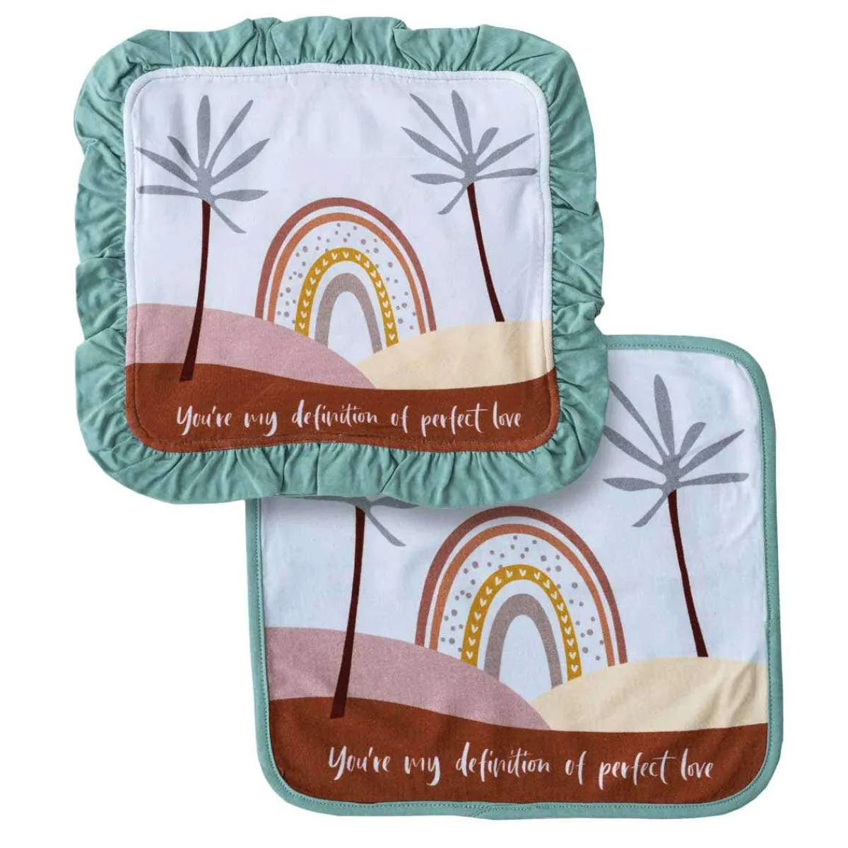 Blankets-Earth Baby Outfitters Luxe Tencel Security Blanket (2 Pack)