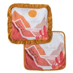 Blankets-Earth Baby Outfitters Luxe Tencel Security Blanket (2 Pack)