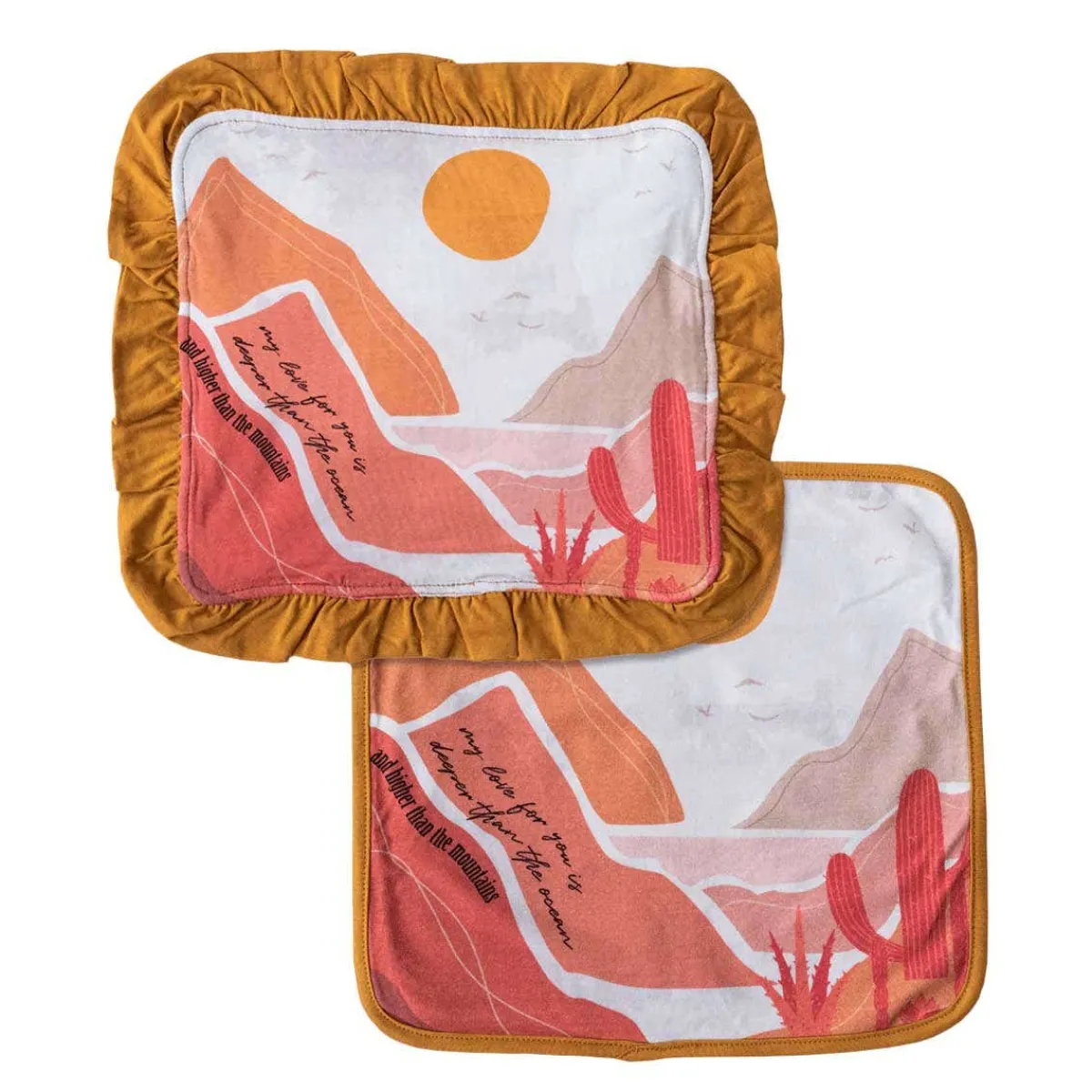 Blankets-Earth Baby Outfitters Luxe Tencel Security Blanket (2 Pack)