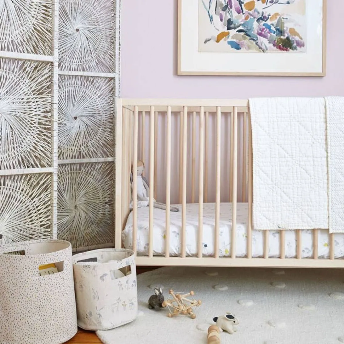 Crib Fitted Sheets-Pehr Magical Forest Crib Sheet
