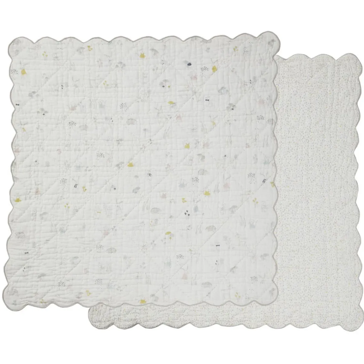 Kids Bedding|Blankets-Pehr Magical Forest Quilted Nursery Blanket