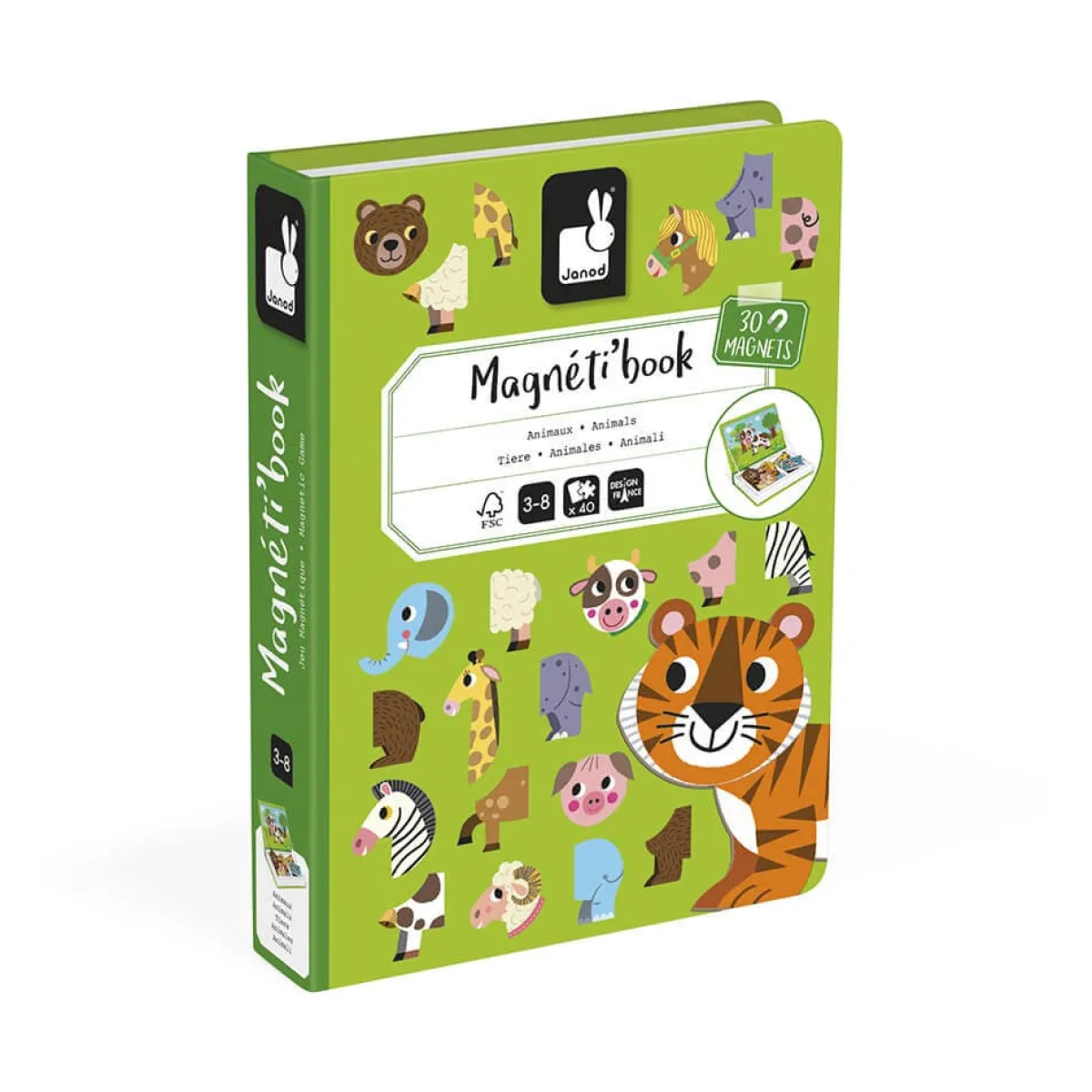 Puzzles|Memory Games-Janod MagnetiBook