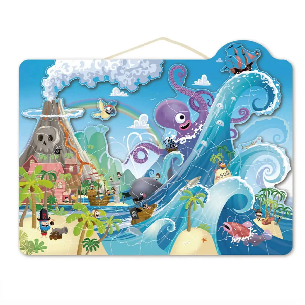 Puzzles|Magnatabs-Speedy Monkey Magnetic Puzzle (100 Pieces)