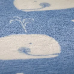 Blankets-David Fussenegger Maja Blanket - Whales All Over (75x100cm)
