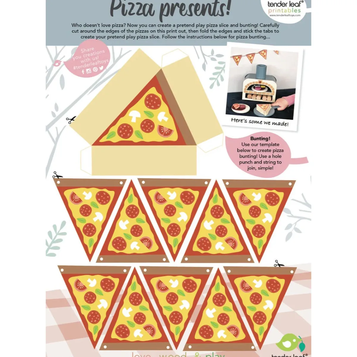 Pretend Play|Wooden Toys-Tender Leaf Toys Make Me a Pizza!