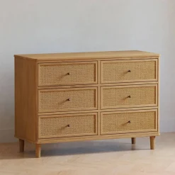 Dressers-Namesake Marin with Cane 6 Drawer Dresser