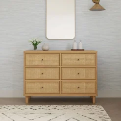 Dressers-Namesake Marin with Cane 6 Drawer Dresser