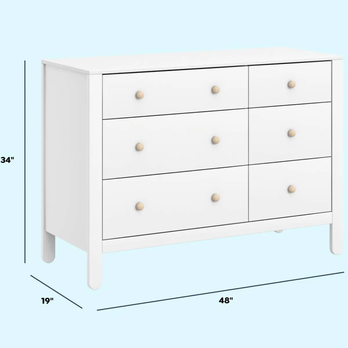 Dressers-DaVinci Marisol 6 Drawer Dresser