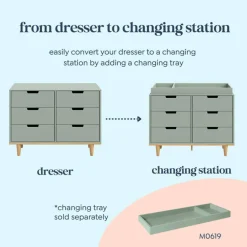 Dressers-DaVinci Marley 6 Drawer Dresser