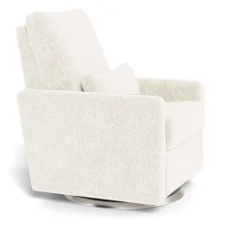 Motorized Gliders|Gliders-Monte Design Matera Glider Motorized Recliner - Faux Sheepskin Fabric with Swivel Base