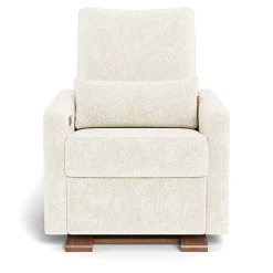Motorized Gliders|Gliders-Monte Design Matera Glider Motorized Recliner - Faux Sheepskin Fabric
