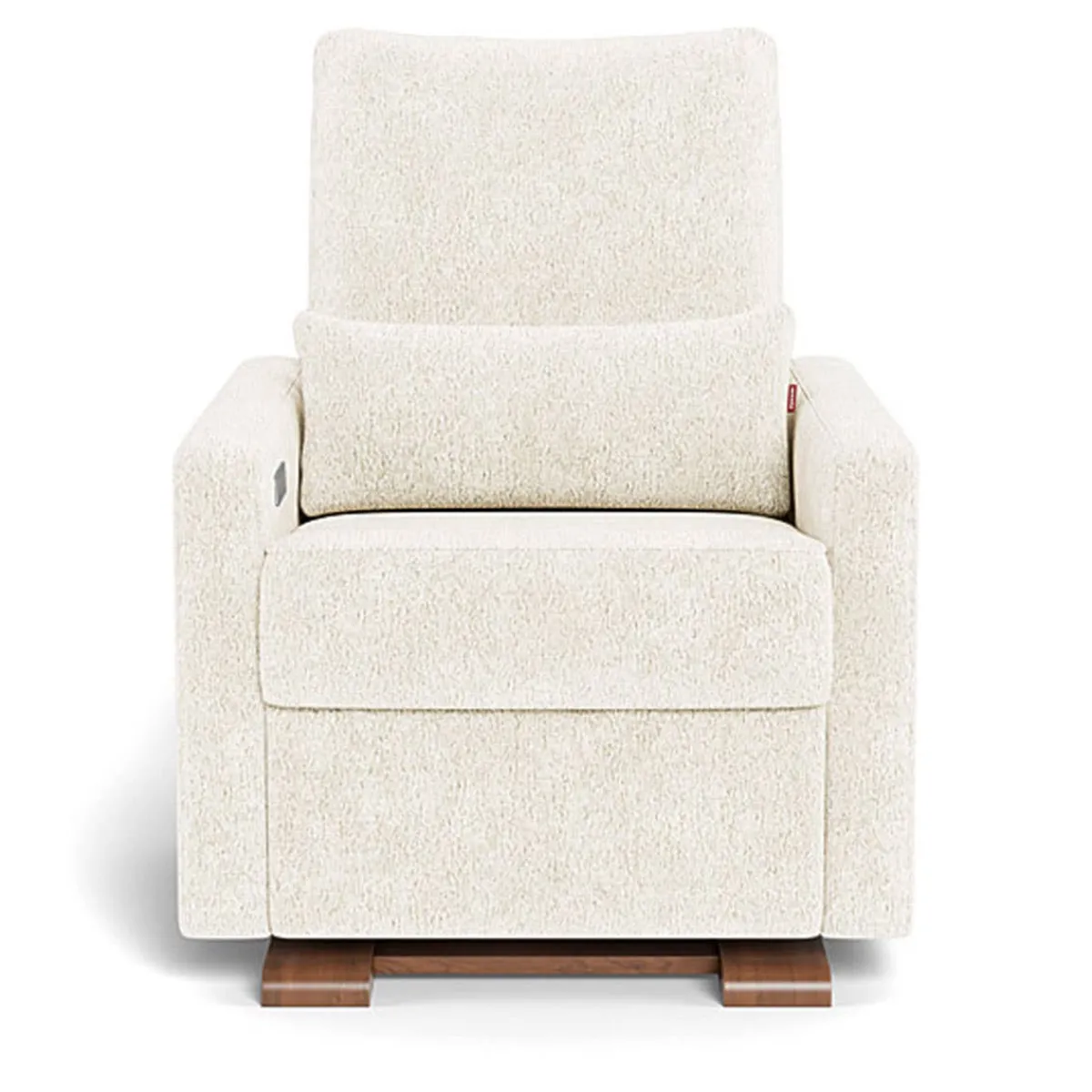 Motorized Gliders|Gliders-Monte Design Matera Glider Motorized Recliner - Faux Sheepskin Fabric