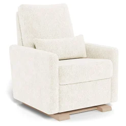 Motorized Gliders|Gliders-Monte Design Matera Glider Motorized Recliner - Faux Sheepskin Fabric