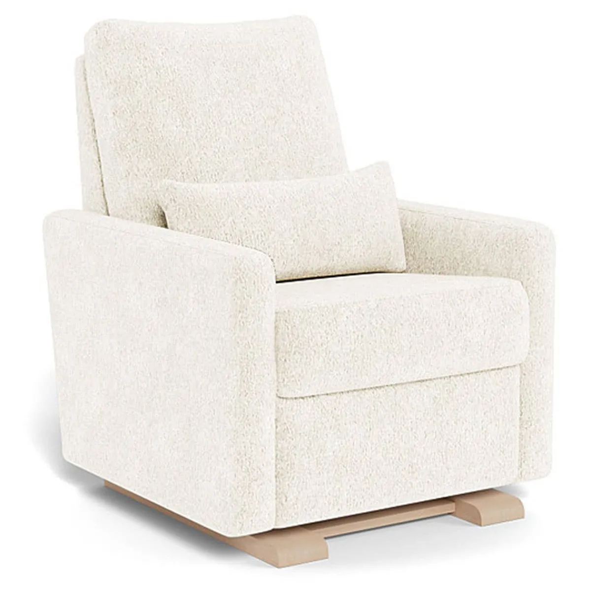 Motorized Gliders|Gliders-Monte Design Matera Glider Motorized Recliner - Faux Sheepskin Fabric