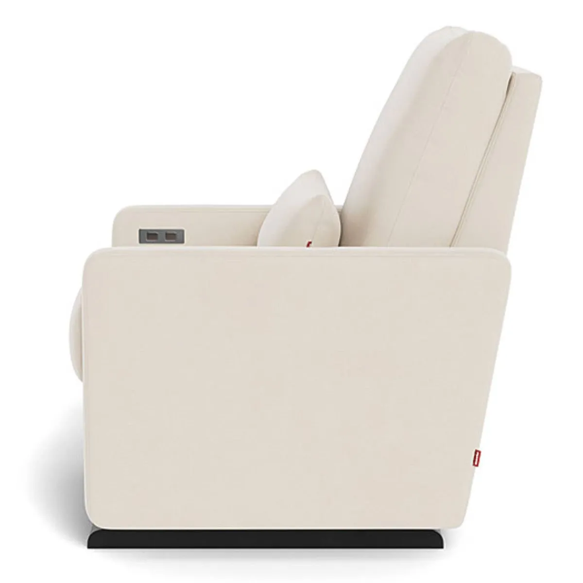 Motorized Gliders|Gliders-Monte Design Matera Glider Motorized Recliner - European Fabric with Espresso Base