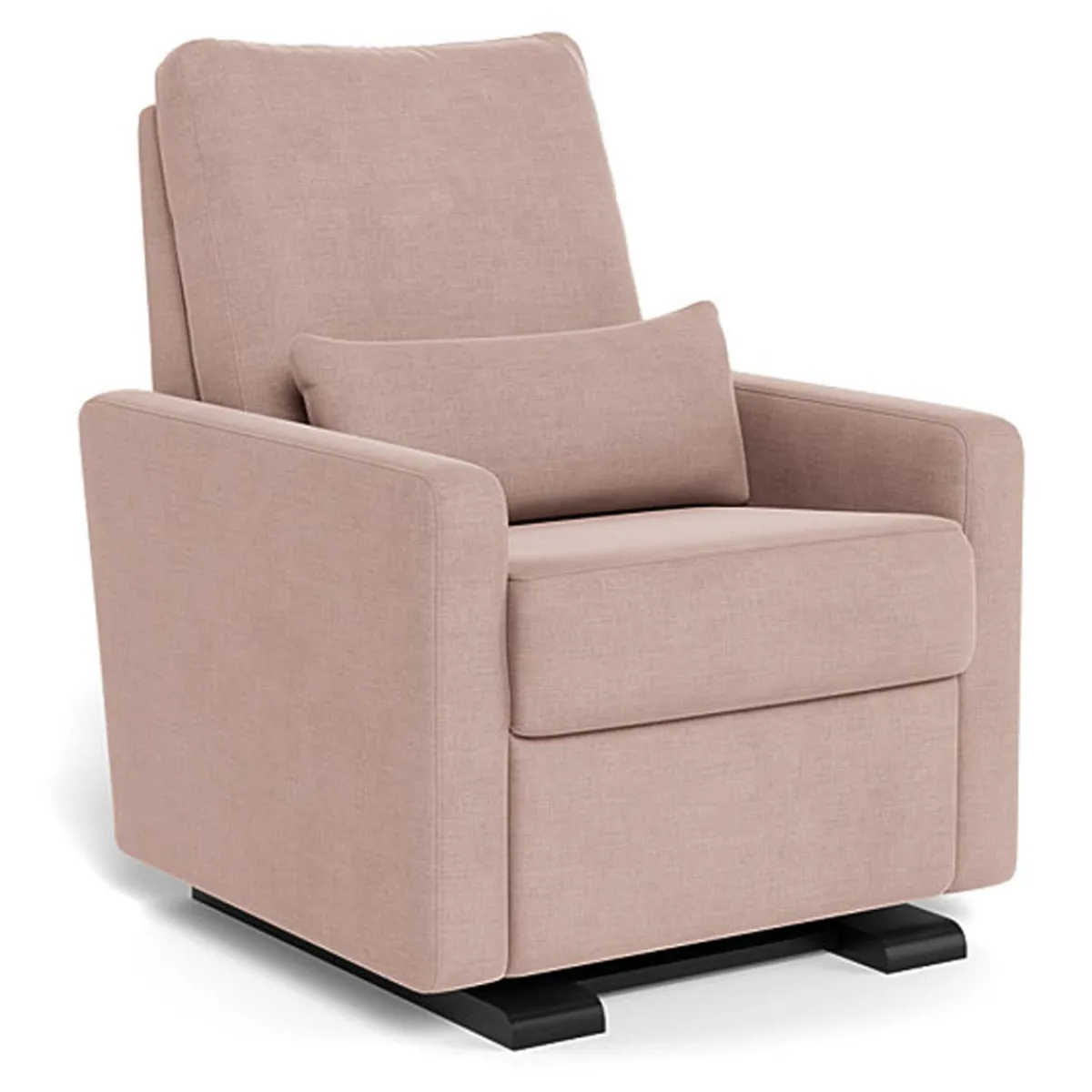 Motorized Gliders|Gliders-Monte Design Matera Glider Motorized Recliner - European Fabric with Espresso Base