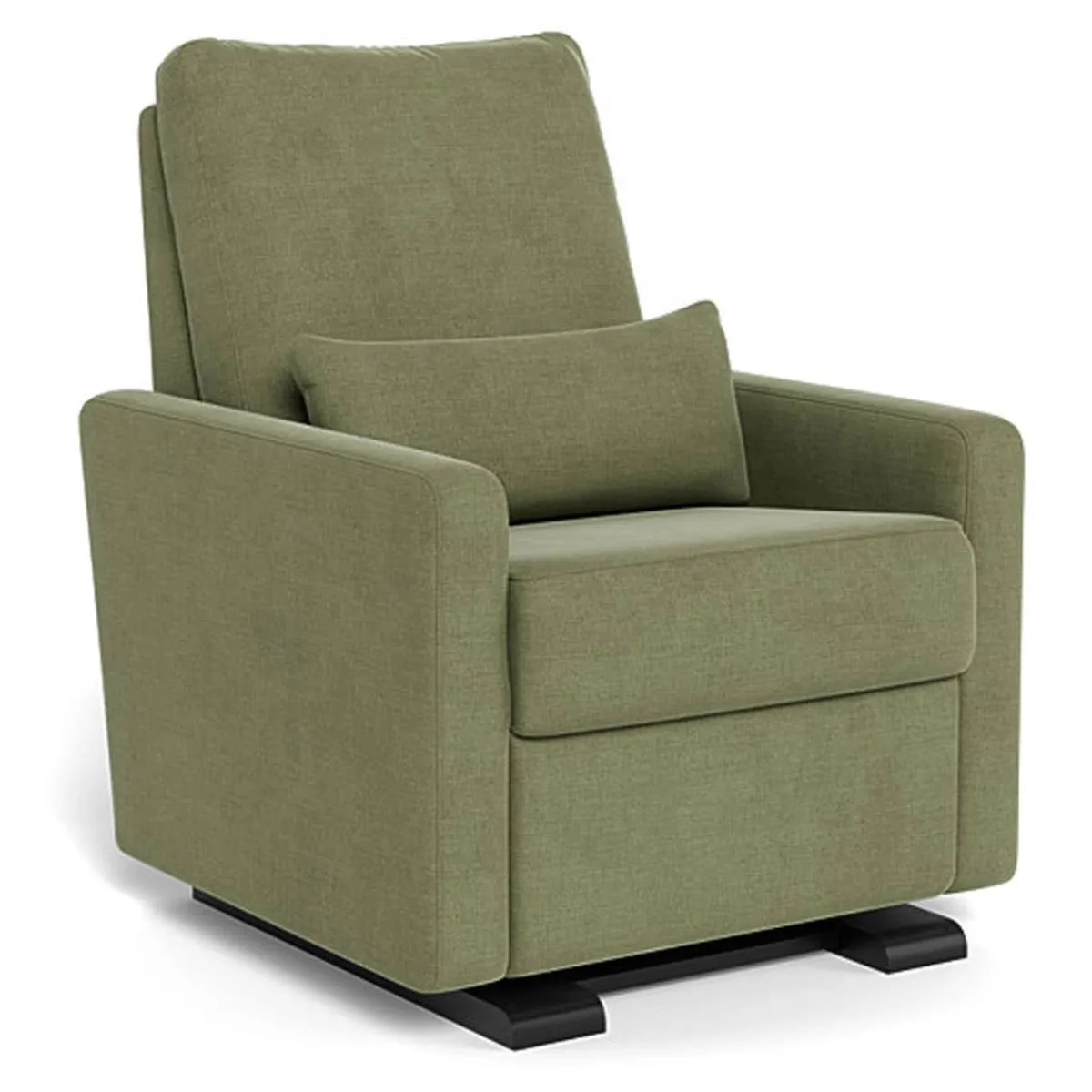 Motorized Gliders|Gliders-Monte Design Matera Glider Motorized Recliner - European Fabric with Espresso Base