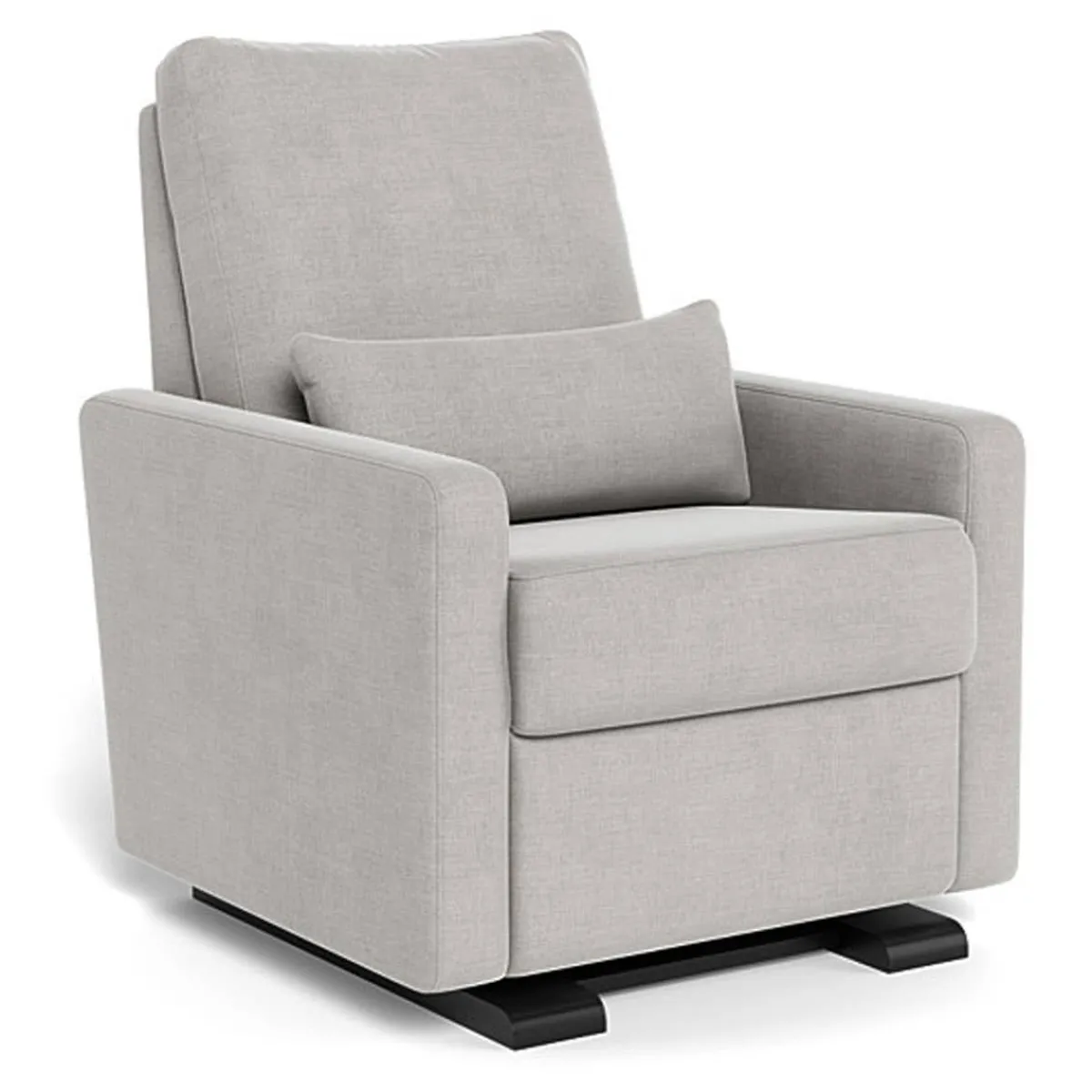Motorized Gliders|Gliders-Monte Design Matera Glider Motorized Recliner - European Fabric with Espresso Base