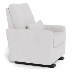 Motorized Gliders|Gliders-Monte Design Matera Glider Motorized Recliner - Fabric with Espresso Base