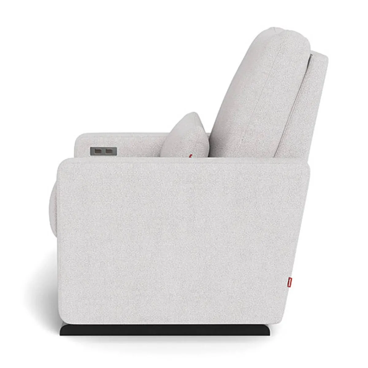 Motorized Gliders|Gliders-Monte Design Matera Glider Motorized Recliner - Fabric with Espresso Base