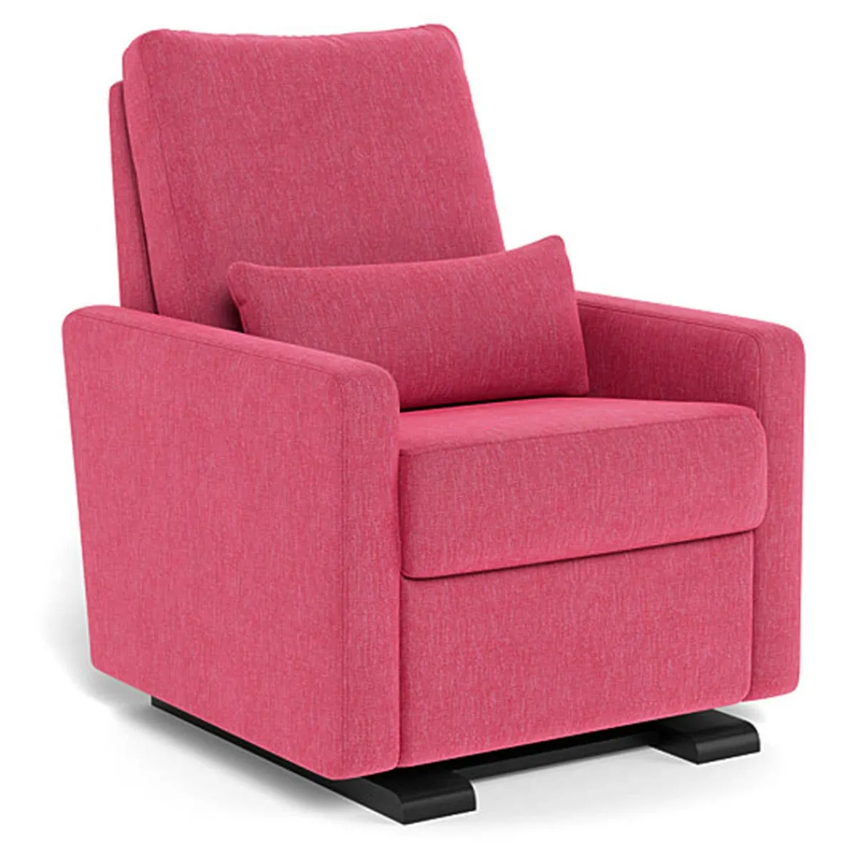 Motorized Gliders|Gliders-Monte Design Matera Glider Motorized Recliner - Fabric with Espresso Base