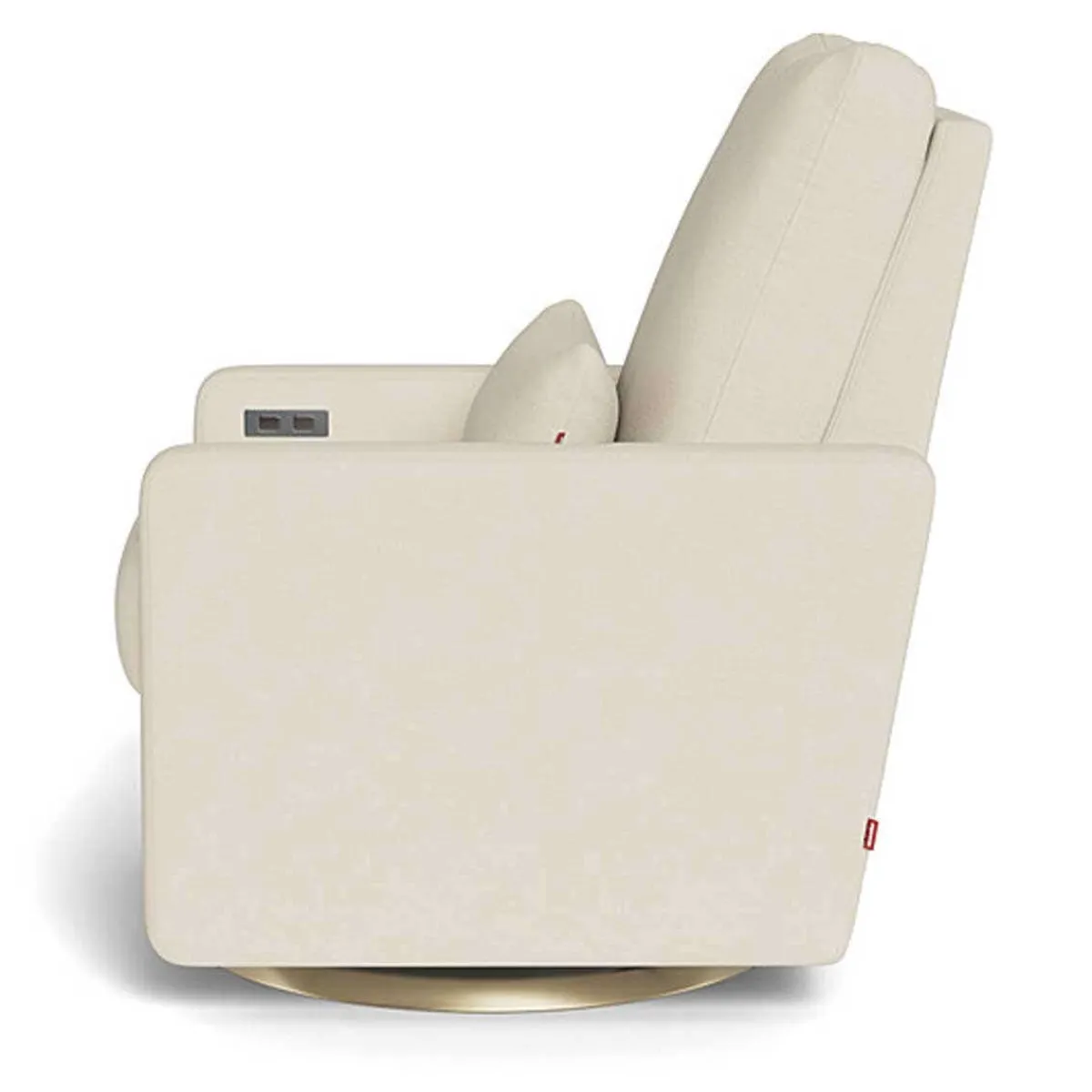 Motorized Gliders|Gliders-Monte Design Matera Glider Motorized Swivel Recliner - Organic Cotton Blend