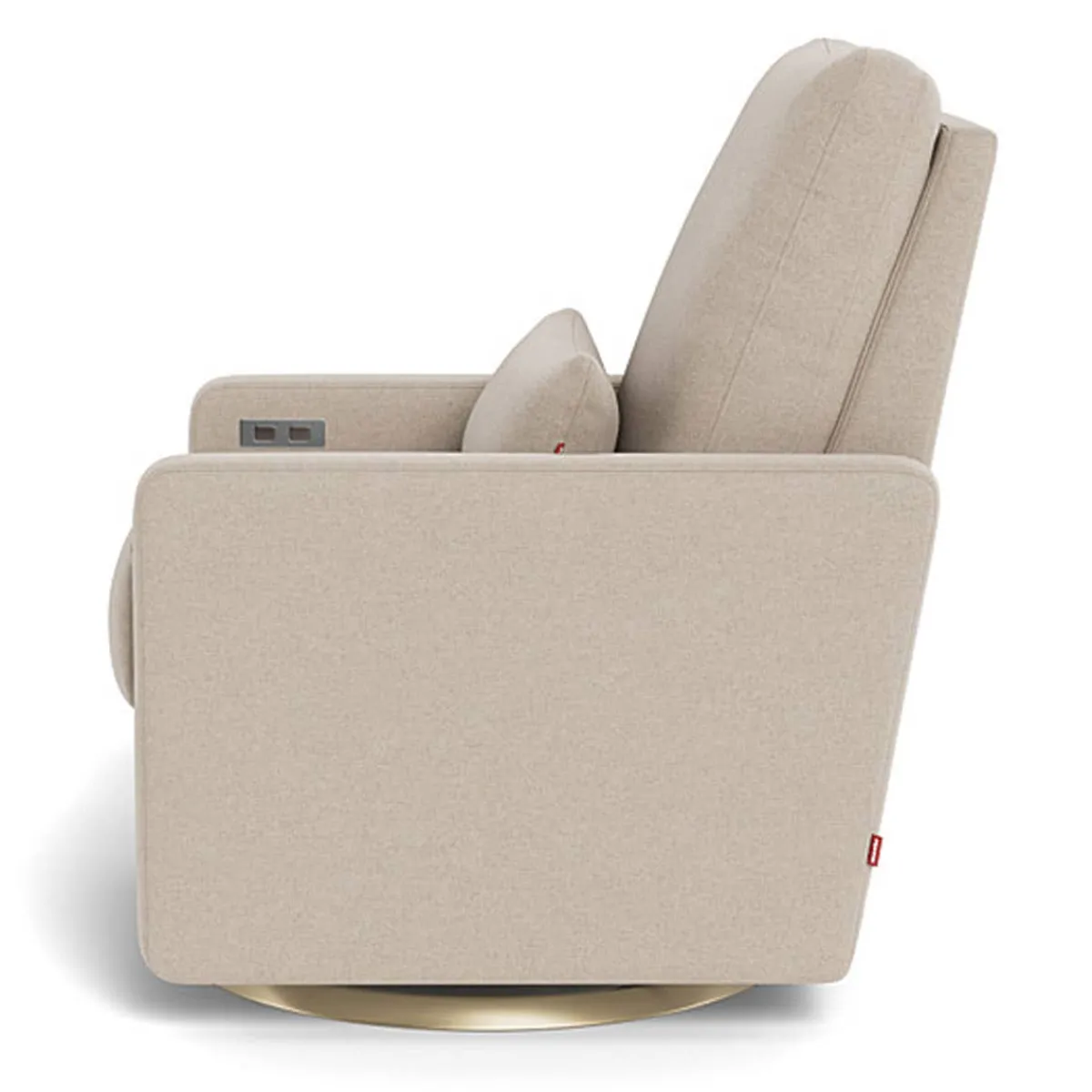 Gliders|Motorized Gliders-Monte Design Matera Glider Motorized Swivel Recliner - Wool Fabric