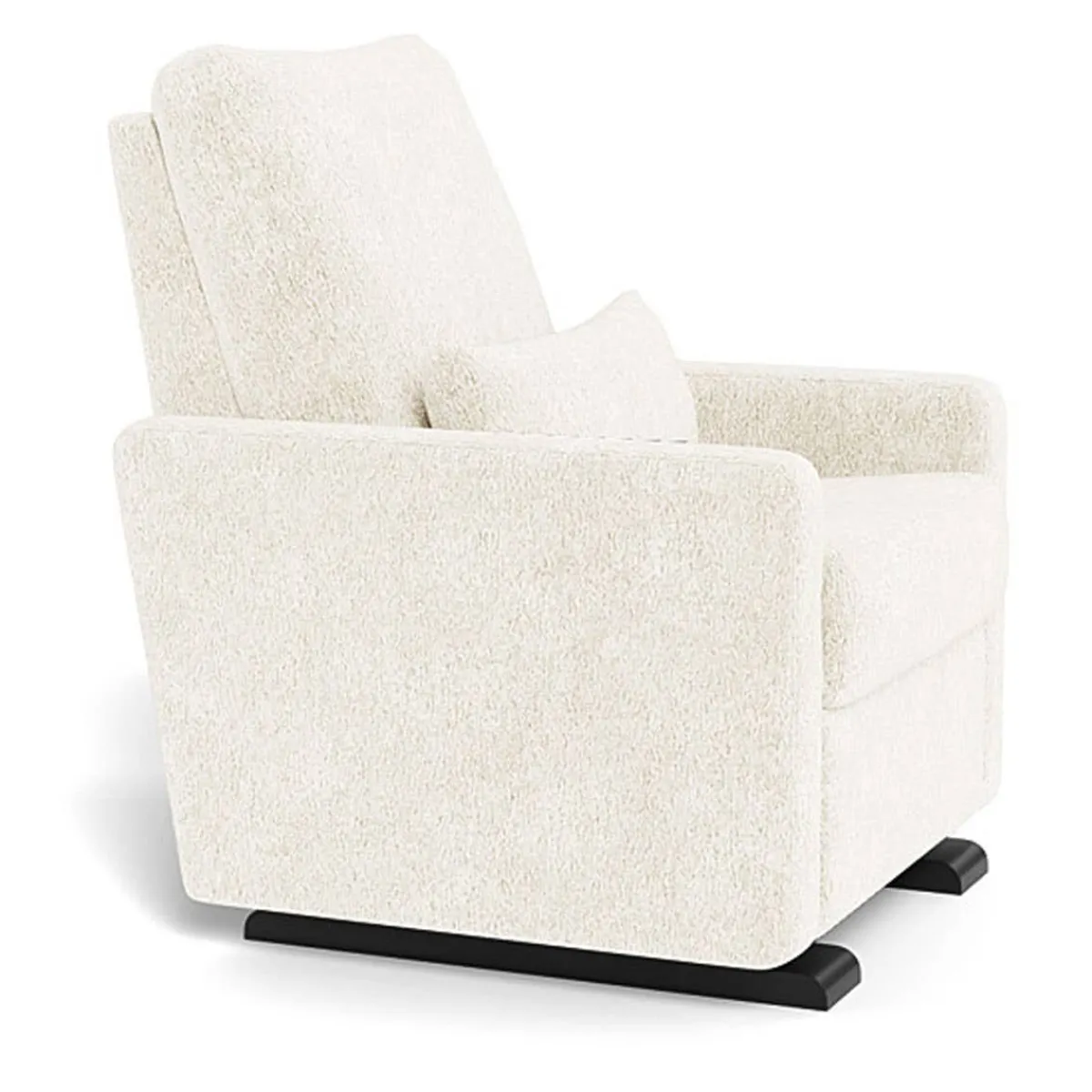 Gliders-Monte Design Matera Glider Recliner - Faux Sheepskin with Espresso Base