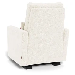 Gliders-Monte Design Matera Glider Recliner - Faux Sheepskin with Espresso Base