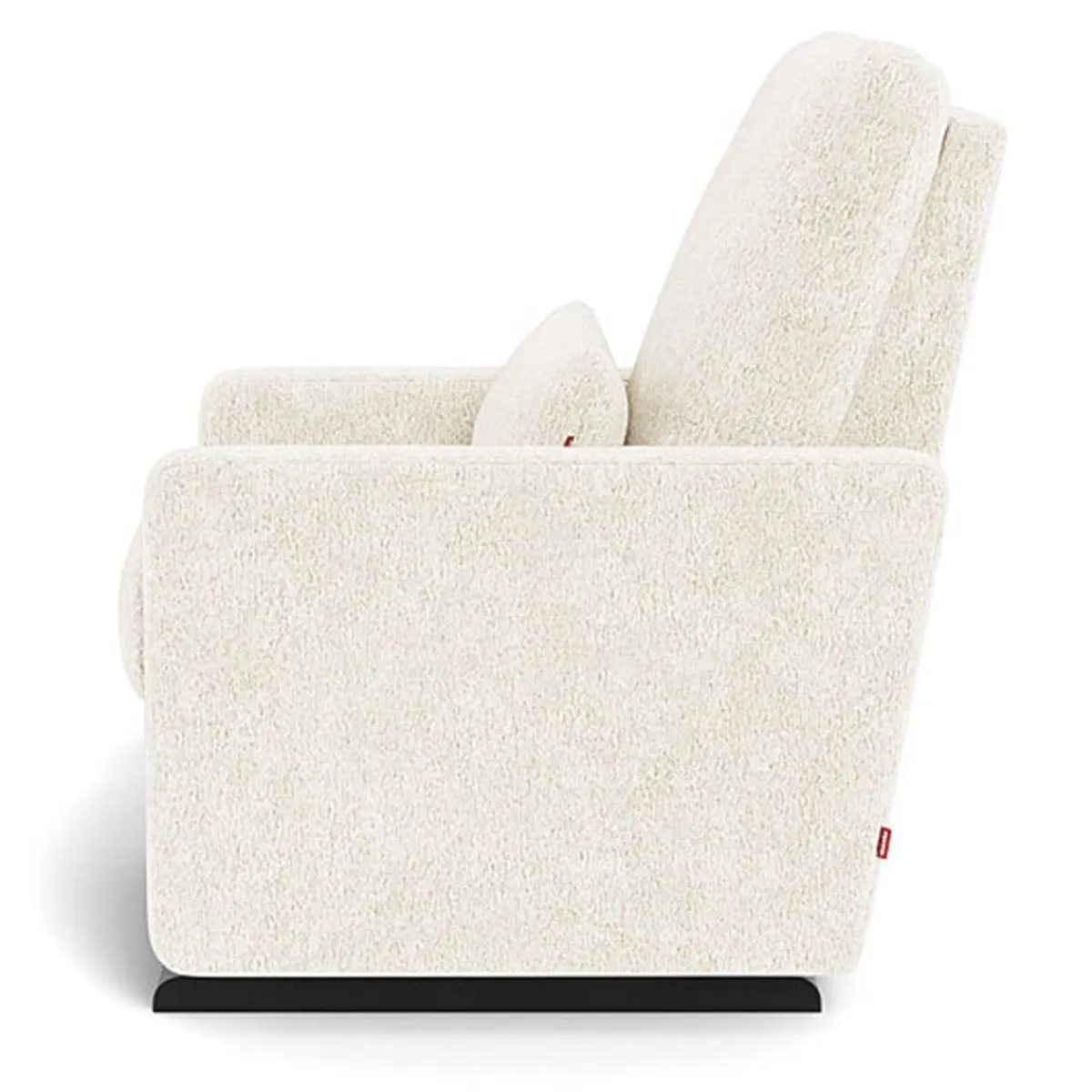 Gliders-Monte Design Matera Glider Recliner - Faux Sheepskin with Espresso Base