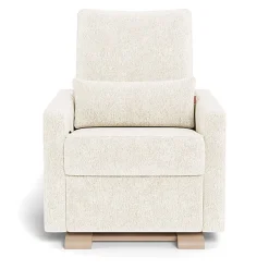 Gliders-Monte Design Matera Glider Recliner - Faux Sheepskin