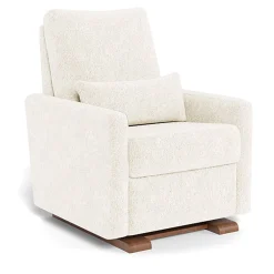 Gliders-Monte Design Matera Glider Recliner - Faux Sheepskin