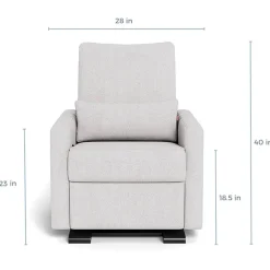 Gliders-Monte Design Matera Glider Recliner with Espresso Base