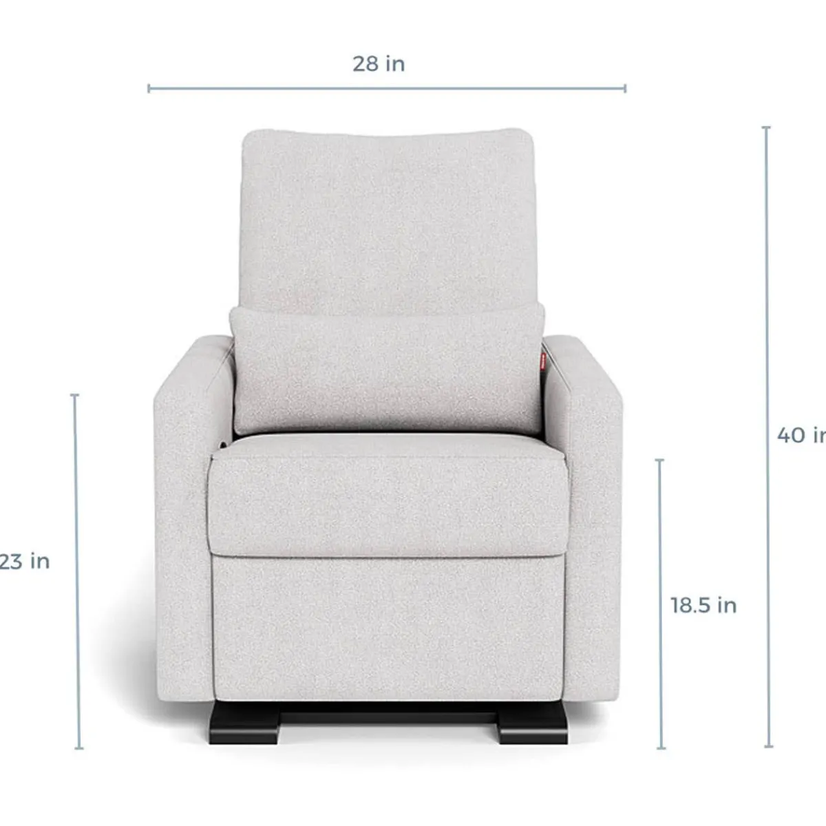 Gliders-Monte Design Matera Glider Recliner with Espresso Base